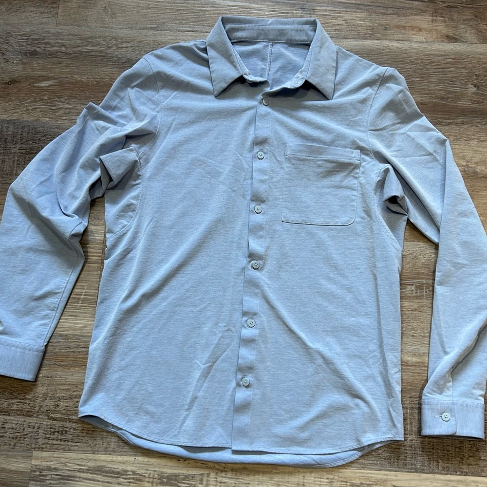 lululemon athletica Men's Soft blue Button Down Shirt